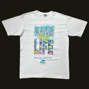 90s Vintage "Water Gives Life" Roots T-shirt Single stitch Environment ocean.